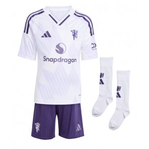 Manchester United Lisandro Martinez #6 Udebanetrøje Børn 2025-26 Kortærmet (+ Korte bukser)